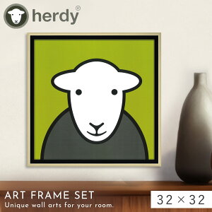 �A�[�g�p�l�� Herdy �k�� ���_�� ���� 32×32cm �A�[�g �p�l�� �Ǌ|�� ���� �r �q�c�W �Ђ� �L�����N�^�[ ���킢�� �C���e���A �n�[�f�B�[ �n���[�O���[ �O���[��