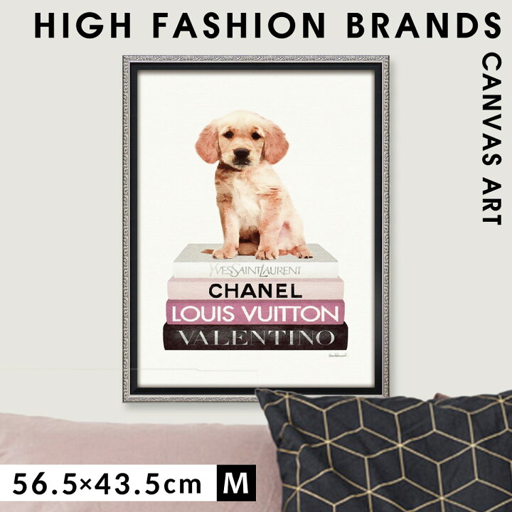 楽天市場】アートパネル ブランド シャネル CHANEL 犬 Mサイズ 