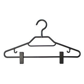 ハンガー セット 2本セット まとめ買い スリム 薄い ブラック 黒 ブラウン アイボリー 型崩れ 防ぐ 防止 回転 フック クリップ クリップハンガー スカート スカートハンガー Yシャツ ワイシャツ ブラウス Tシャツ シャツ ポロシャツ トップス カットソー キャミソール ...