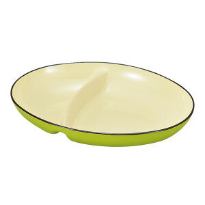 ワンプレート 皿 25cm 仕切り 食器 食洗機対応 レンジ 割れない 軽い スタッキング カラフル おしゃれ アウトドア キャンプ Natule 仕切付オーバルボール ナチュール BPAフリー ハロウィン パー