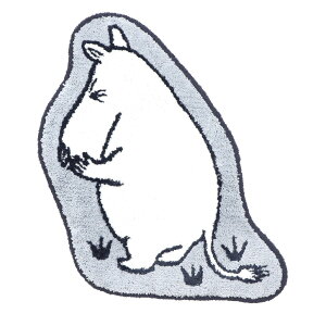 ミニラグ 玄関マット ムーミン 北欧 おしゃれ マイクロファイバー ラグ ふわふわ ミニ 小さめ 玄関 ムーミン アクセントマット こっち向いて