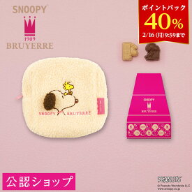【40％ポイントバック！2/16 9:59まで】【A配送】ブリュイエール スヌーピー meets ブリュイエール もこもこスクエアポーチ 手土産 お返し 出産 結婚 子供 職場 高級 プレゼント スイーツ バレンタイン チョコレート バレンタインチョコ 義理 本命 2026 かわいい ギフト