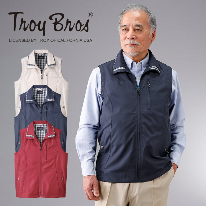 楽天市場 Troy Bros トロイブロス 撥水加工裏 メッシュベスト メンズ アウトドア ベスト 夏 ベスト メンズ 春夏 軽量 通気 速乾 多機能 フィッシングベスト お釣り 撮影 山歩き 多機能 お釣り 登山服 シニア 敬老の日 父の日 ギフト プレゼント 送料無料 なんでもr