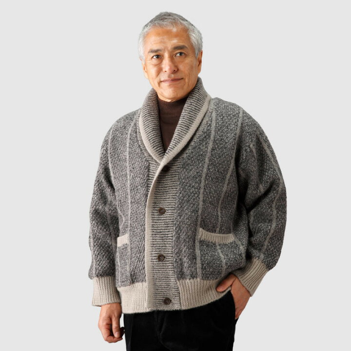 楽天市場 お買い物マラソン ｐ10倍 Pierucci ピエルッチ ウール100 裏地付きヘチマ襟カーディガン メンズ 紳士服 シニア おしゃれ 暖かい 防寒対策 防寒着 男性用 紳士用 あったか 暖かい 冬用 なんでもr Shop 楽天市場店