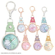 時計 キーホルダー おすましKCウォッチG ハローキティ シナモロール クロミ SNR003 かわいい 懐中時計 レ…