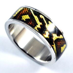 20号-28号/ステンレススネーク(ヘビ・蛇柄)/リング