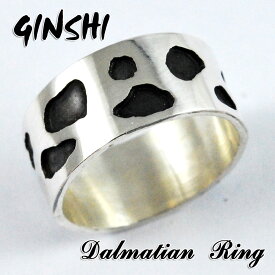 【GINSHI】ダルメシアン/Dalmatian/幅広/ドット/リング/指輪【オーダーメイド】