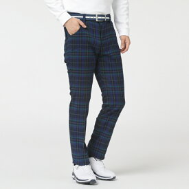 ティゴラ ゴルフウェア ロングパンツ 秋 冬 多ポケット チェック柄 テーパードパンツ カジュアル (1253530213) メンズ TIGORA