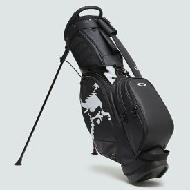オークリー スタンドキャディーバッグ SKULL STAND 17.0 FW (FOS901529) メンズ ゴルフ キャディバッグ : ブラック×ホワイト OAKLEY