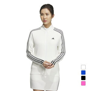アディダス レディース ゴルフウェア セーター 秋 冬 スリーストライプス 防風 長袖 ライニングセーター (HY0856) adidas