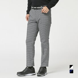 ティゴラ ゴルフウェア ロングパンツ 秋 冬 多ポケット 変形千鳥 テーパードパンツ カジュアル (1253530113) メンズ TIGORA