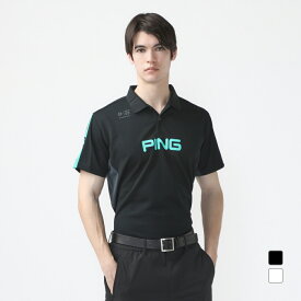 ピン ゴルフウェア 半袖シャツ 春 夏 アドエルムメッシュカノコポロシャツ (6214160211) メンズ PING