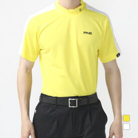 ピン ゴルフウェア 半袖シャツ 春 夏 ハニカムメッシュハイネックシャツ (6214167319) メンズ PING