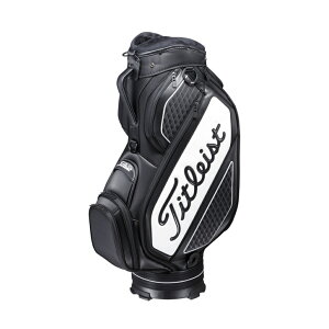 タイトリスト ミッドサイズ キャディバッグ TB20SF4 (4984821301) メンズ ゴルフ キャディバッグ : ブラック×ホワイト Titleist