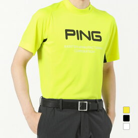 ピン ゴルフウェア 半袖 シャツ 春 夏 23SS 持続冷感ハイネックシャツ (6213168301) メンズ PING