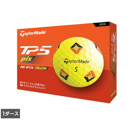 テーラーメイド TMJ24 TP5 pix YLW イエロー (N9509001) 1ダース(12球入) ゴルフ 公認球 TaylorMade