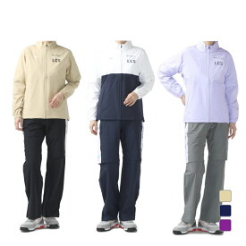 ルコックスポルティフ ゴルフ レディース ゴルフウェア レイン上下セット 春 夏 ストレッチフォーサー レインウェア (QGWXJH00W) le coq sportif GOLF