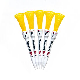 トルネードティー NEON YELLOW 5本入 イエロー 3.25インチ (トルネードティ-) ゴルフ ティ