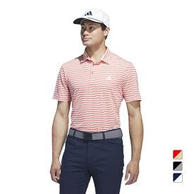 アディダス ゴルフウェア 半袖シャツ 春 夏 ナローボーダー メッシュポロ (KOV92) メンズ adidas