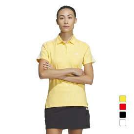 アディダス レディース ゴルフウェア 半袖シャツ 春 夏 HEAT.RDYデボスグラフィックシャツ (IKK60) adidas