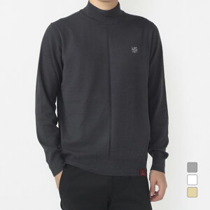 セントアンドリュース ゴルフウェア 長袖セーター 秋 冬 カシミヤタッチ天竺モックネックニット (0424274051) メンズ St ANDREWS