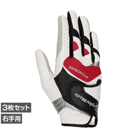 3枚セット テーラーメイド ゴルフウェア ゴルフグローブ インタークロス 6.0 RH ゴルフグローブ (UN147) メンズ TaylorMade