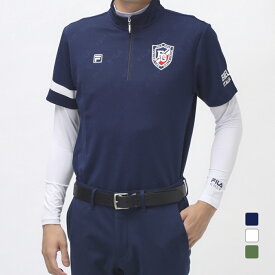 フィラ ゴルフウェア セットシャツ 秋 冬 半袖シャツ＋インナーシャツ (783505) メンズ FILA