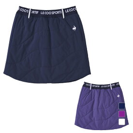ルコックスポルティフ ゴルフ レディース ゴルフウェア ウインドスカート 秋 冬 中わたスカート (QGWWJE10) le coq sportif GOLF
