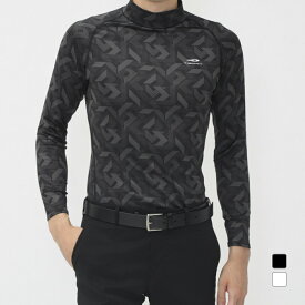 ティゴラ ゴルフウェア 長袖コンプレッションインナー 秋 冬 裏起毛ハイネックコンプレッション (TR-1U1504LH) メンズ TIGORA