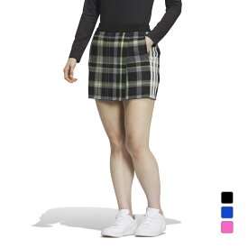 アディダス レディース ゴルフウェア スカート 秋 冬 タータンチェック ニットスカート (HY0862) adidas