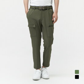 ティゴラ ゴルフウェア ロングパンツ 春 夏 遮熱UVカットミニヘリンボンカーゴパンツ (TR-1P1135CP) メンズ TIGORA