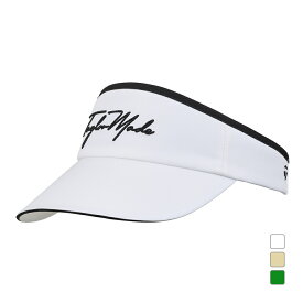 テーラーメイド レディース ゴルフウェア サンバイザー 春 夏 W ワイドブリム スクリプトロゴバイザー (UN578) TaylorMade