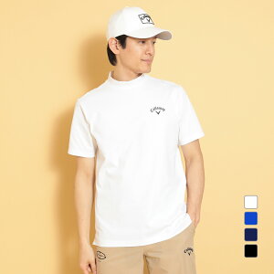 キャロウェイ ゴルフウェア 半袖シャツ 春 夏 -3℃裏クール天竺バックプリントモックネックシャツ (C25134122) メンズ Callaway