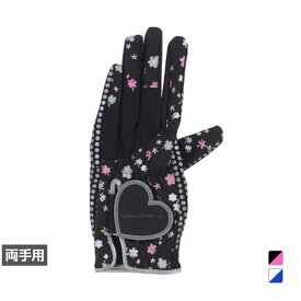 ティゴラ レディース ゴルフグローブ レディス ゴルフ両手用グローブ 花柄 (TR-1G2015LR-F) TIGORA