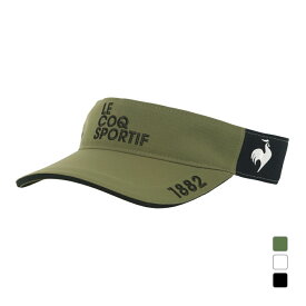 ルコックスポルティフ ゴルフ ゴルフウェア サンバイザー 春 夏 軽量ロゴサンバイザー (LG5SCP53M) メンズ le coq sportif GOLF