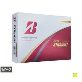 ブリヂストン SUPER STRAIGHT (T5GX) スーパーストレート 1ダース(12球入) ゴルフ 公認球 BRIDGESTONE