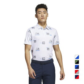 アディダス ゴルフウェア 半袖シャツ 春 夏 PRINTPOLO (EEW12) メンズ adidas