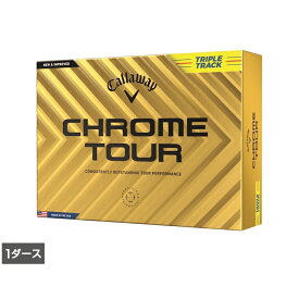 キャロウェイ クロムツアー CHROME TOUR 24 イエロー TRIPLE TRUCK (7193106760) 1ダース(12球入) ゴルフ 公認球 Callaway