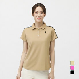 ルコックスポルティフ ゴルフ レディース ゴルフウェア 半袖シャツ 春 夏 (Aラインシルエット)半袖シャツ (LG5SHS06L) le coq sportif GOLF