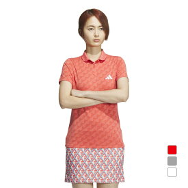 アディダス レディース ゴルフウェア 半袖シャツ 春 夏 HEAT.RDY BOSジャガードポロ (IKJ72) adidas