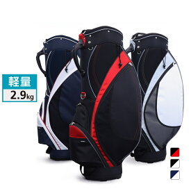 イグニオ コスパ 最強 キャディバッグ 9型 2.9kg軽量 軽くて使いやすく安定したボトム フルサイズセパレーター メンズ ゴルフ IGNIO