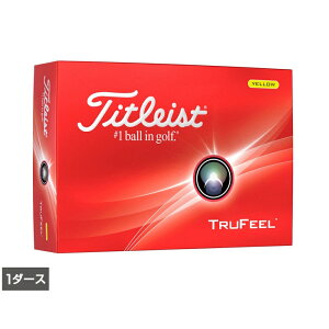 ^CgXg 24 TRUFEEL YELLOW 24 gD[tB[ CG[ (6665415645) St F 1_[X(12) Titleist