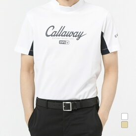 キャロウェイ ゴルフウェア シャツ 春 夏 カノコ半袖モックネックシャツ (C23134133) メンズ Callaway
