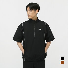 ニューバランス ゴルフウェア 半袖ウインドブレーカー 秋 冬 H/SLEEVE STAND ZIP BLOUSON (0125221002) メンズ New Balance