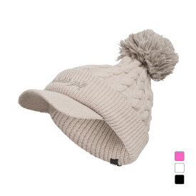 アディダス レディース ゴルフウェア ニット帽子 秋 冬 ポンポン ブリムニットキャップ (KQE23) adidas