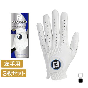フットジョイ ゴルフグローブ 3枚セット 24ナノロック ツアー FGNT24 (6665646285) メンズ FOOT JOY FJ