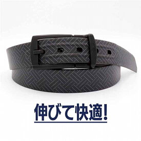 ティゴラ ゴルフウェア ベルト 春 夏 伸縮ベルト 快適 ストレッチ 伸びる ラバー 撥水 (TR-1ABKGE*MBK1S) メンズ TIGORA