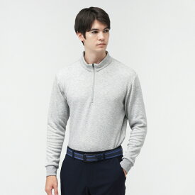 ティゴラ ゴルフウェア 長袖シャツ 秋 冬 ＋5℃アイヒートハーフジップシャツ無地 (TR-1L1525Z-HGY) メンズ TIGORA