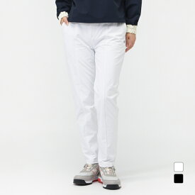 ピン レディース ゴルフウェア ロングパンツ 秋 冬 ダブルフェイス切替テーパードパンツ カジュアル (6225231800) PING