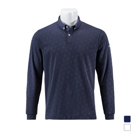 タイトリスト ゴルフウェア 長袖シャツ 秋 冬 モノグラムジャカード ボタンダウンシャツ TLPMT308J (6665711914) メンズ Titleist